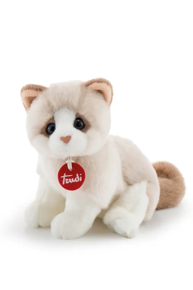 Trudi Sevi 20872 chat Brad peluche S blanc beige 15 cm
