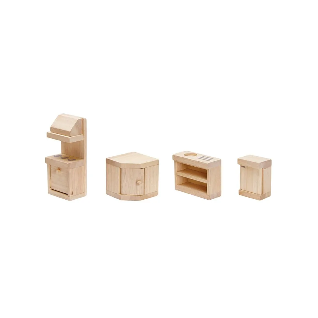 PlanToys Classic meubles cuisine maison de poupée dès 3 ans