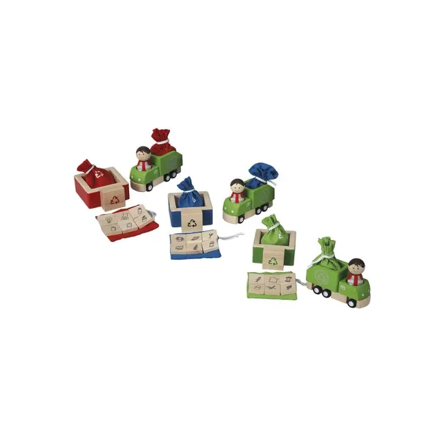 PlanToys Jeu Tri Recyclage Bois dès 3 ans