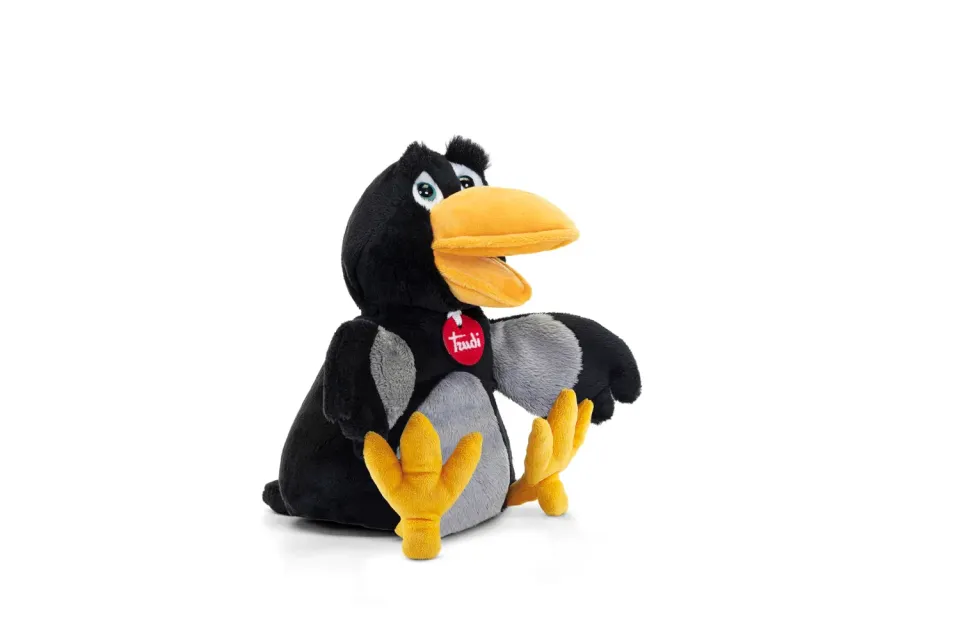 Trudi 29229 marionnette corbeau peluche taille S douce