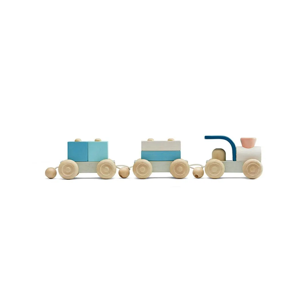 PlanToys Stacking Train Trio Orchard train bois à empiler
