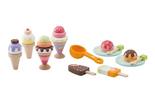 Trudi Sevi 82962 set glace dinette bois 21 pièces