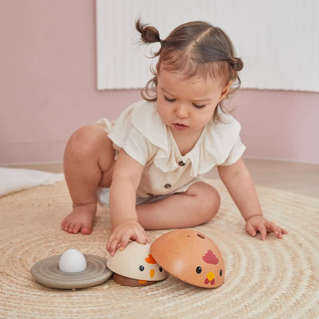 PlanToys Chicken Nesting jeu à empiler 12 mois