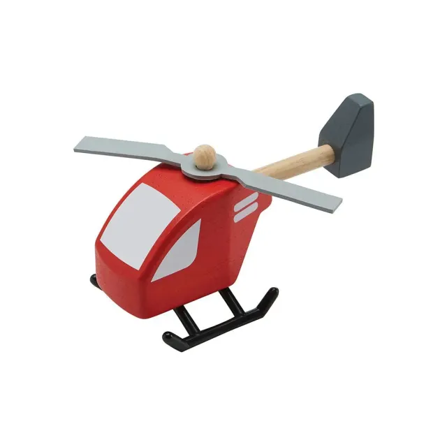 PlanToys Helicopter hélicoptère bois hélices 3 ans