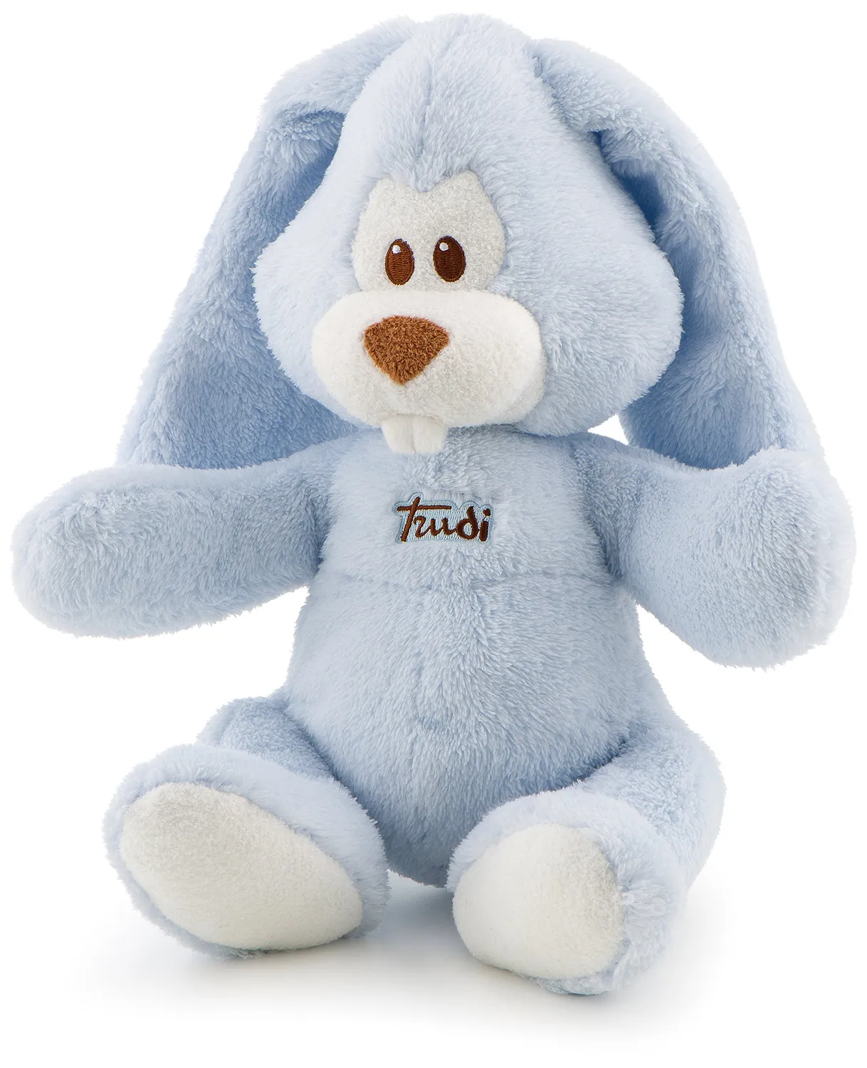 Trudi Cremino 18131 doudou lapin bleu turquoise carillon 26 cm