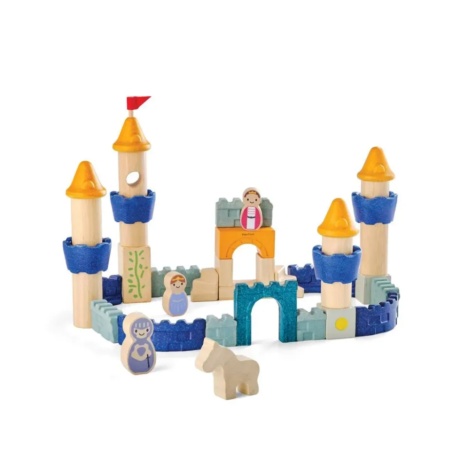 PlanToys Castle Blocks jeu construction château 40 pièces