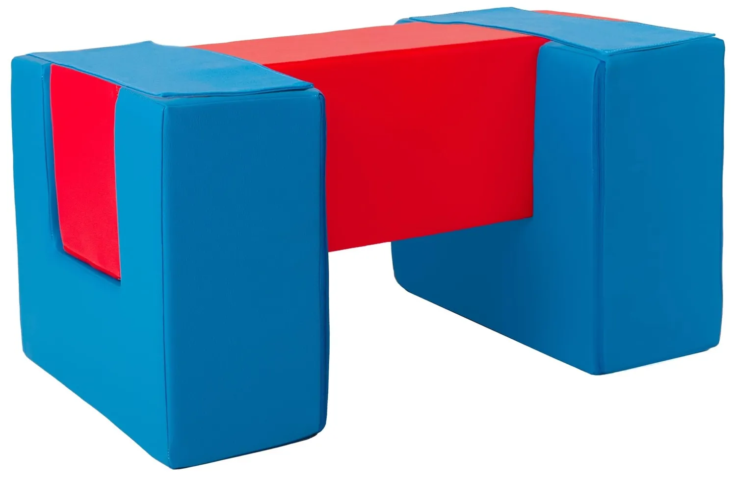 Velinda Passerelle Lot de 3 Blocs en Mousse Gris Velours Côtelé