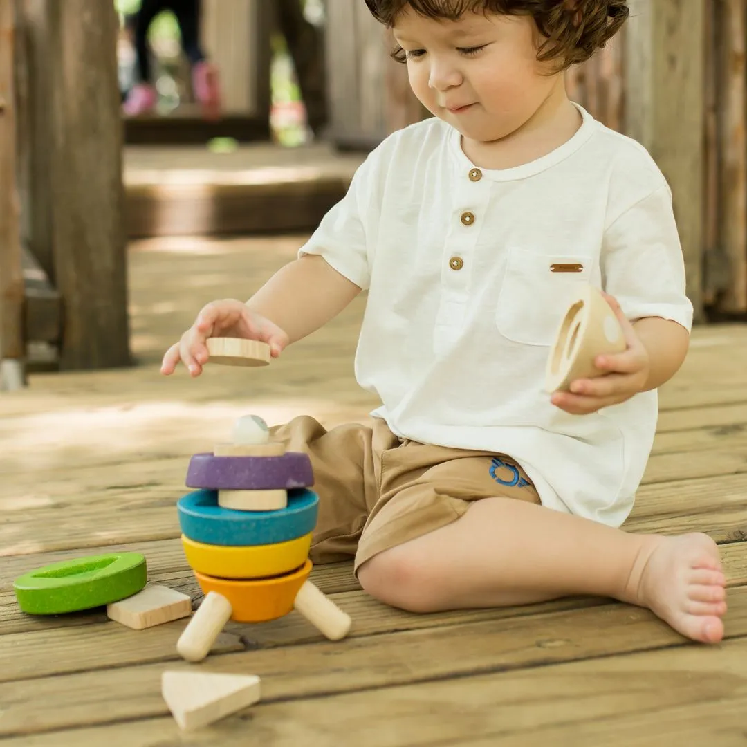 PlanToys Stacking Rocket fusee a empiler bois