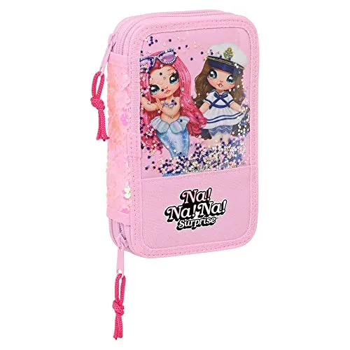 Na! Na! Na! Surprise Sparkles plumier double rose 28 pièces