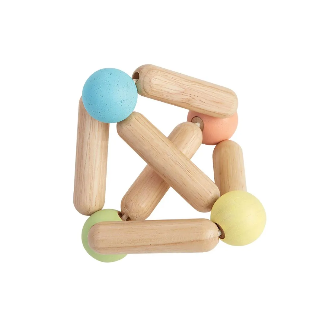 PlanToys Triangle hochet bébé pastel 6 mois