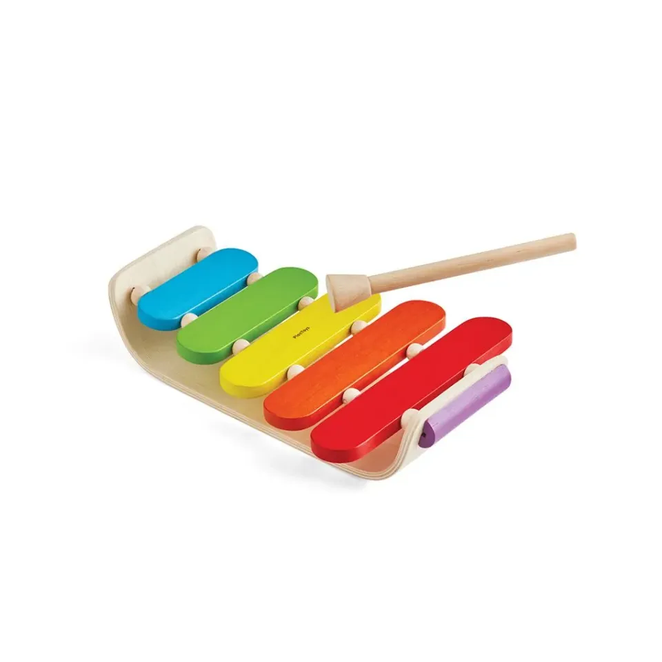 PlanToys Oval Xylophone xylophone bois 5 lames dès 12 mois