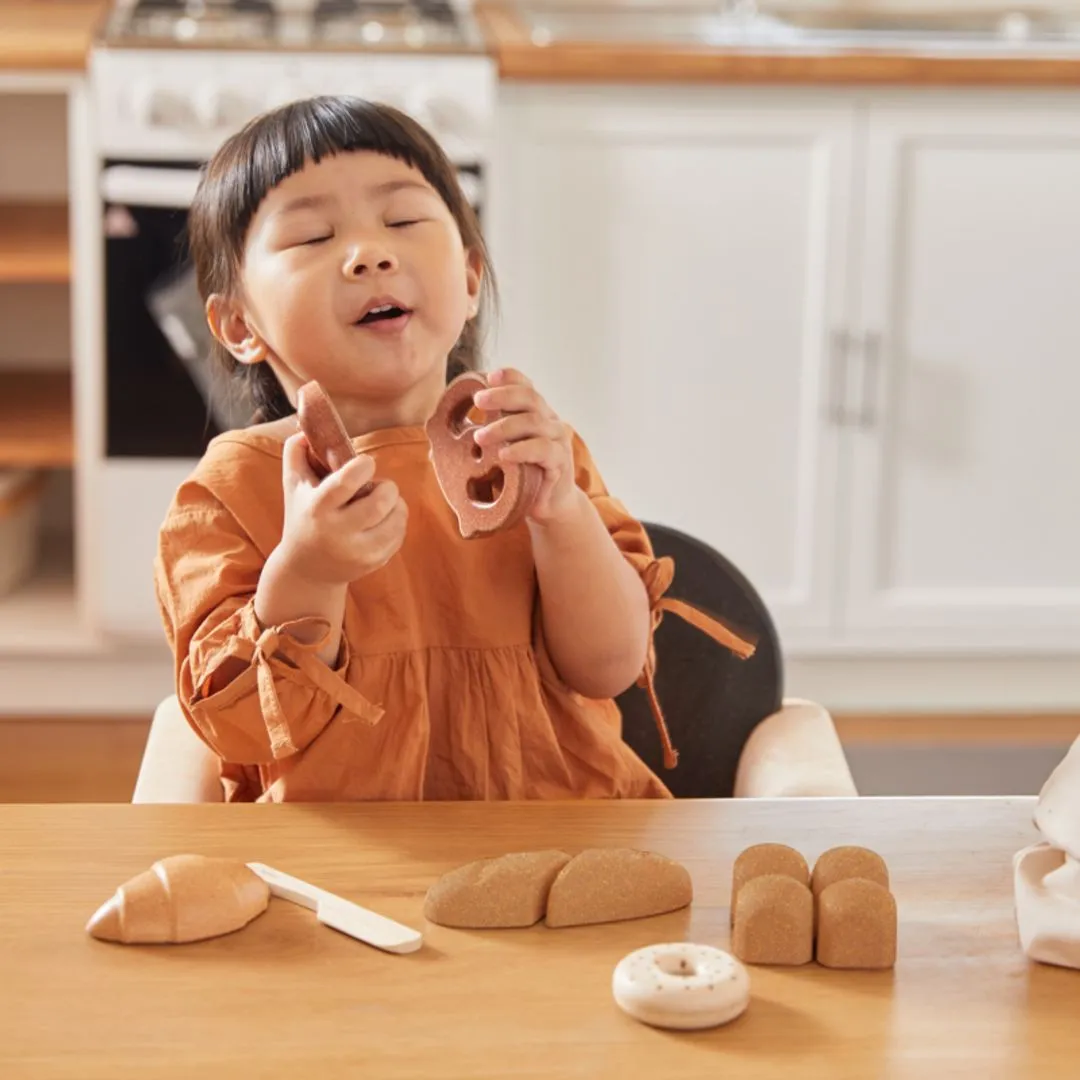 PlanToys Bread Set pain jouet dinette bois 2 ans