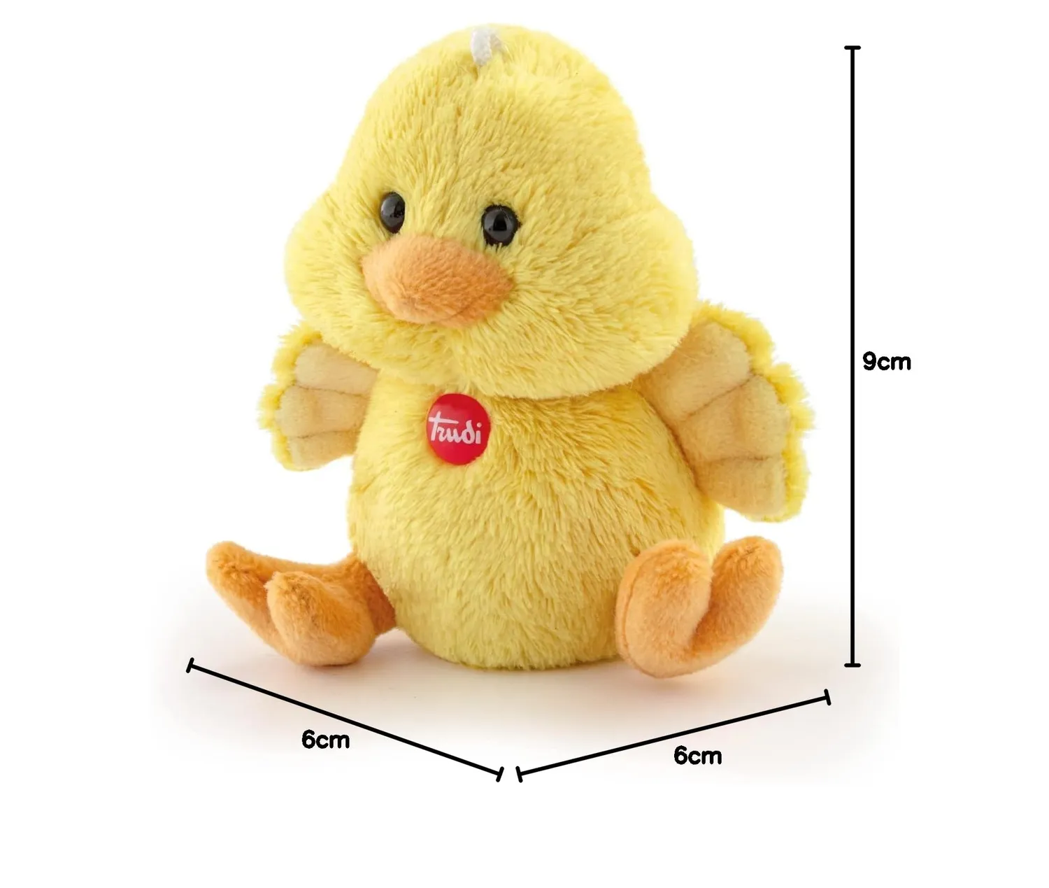 Trudi Sweet Collection TUDF7000 peluche poussin jaune 9 cm dès 0 mois
