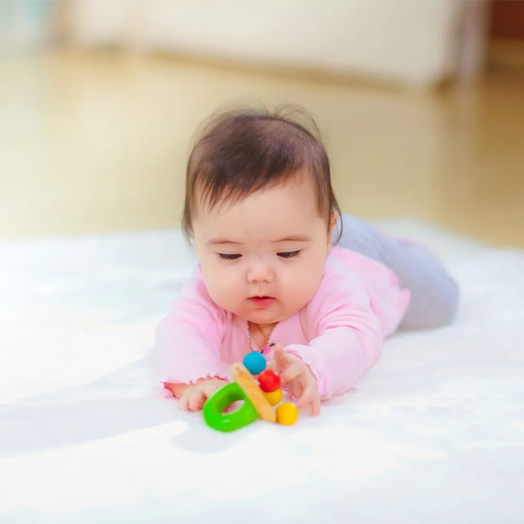 PlanToys Bell Rattle hochet clochette bébé bois
