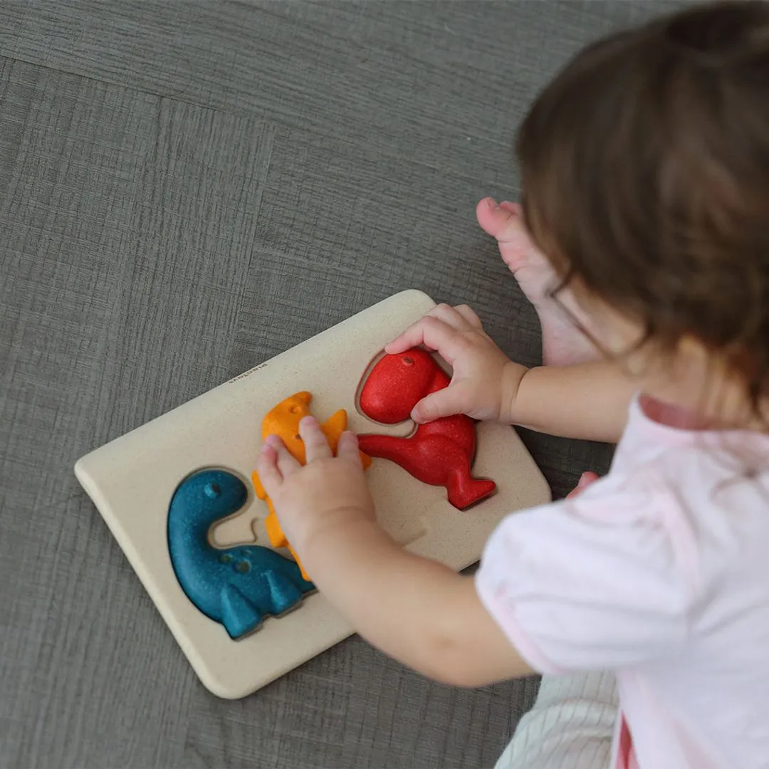 PlanToys Dino Puzzle puzzle dinosaures bois 18 mois