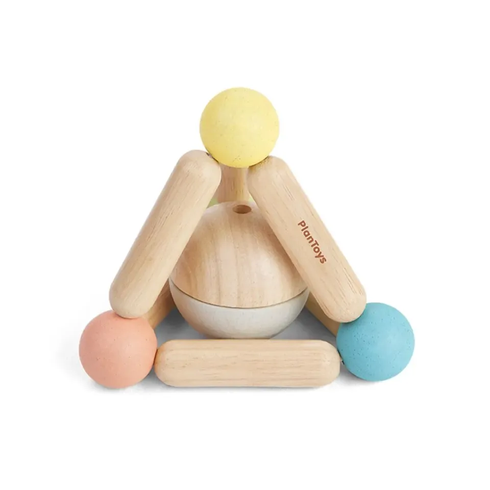 PlanToys Triangle hochet bébé pastel 6 mois