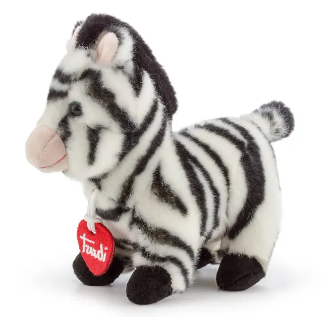 Trudi Trudini 51312 peluche zèbre XS noir blanc doux