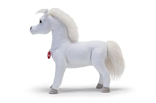 Trudi 23562 cheval blanc perle peluche M 39x41 cm