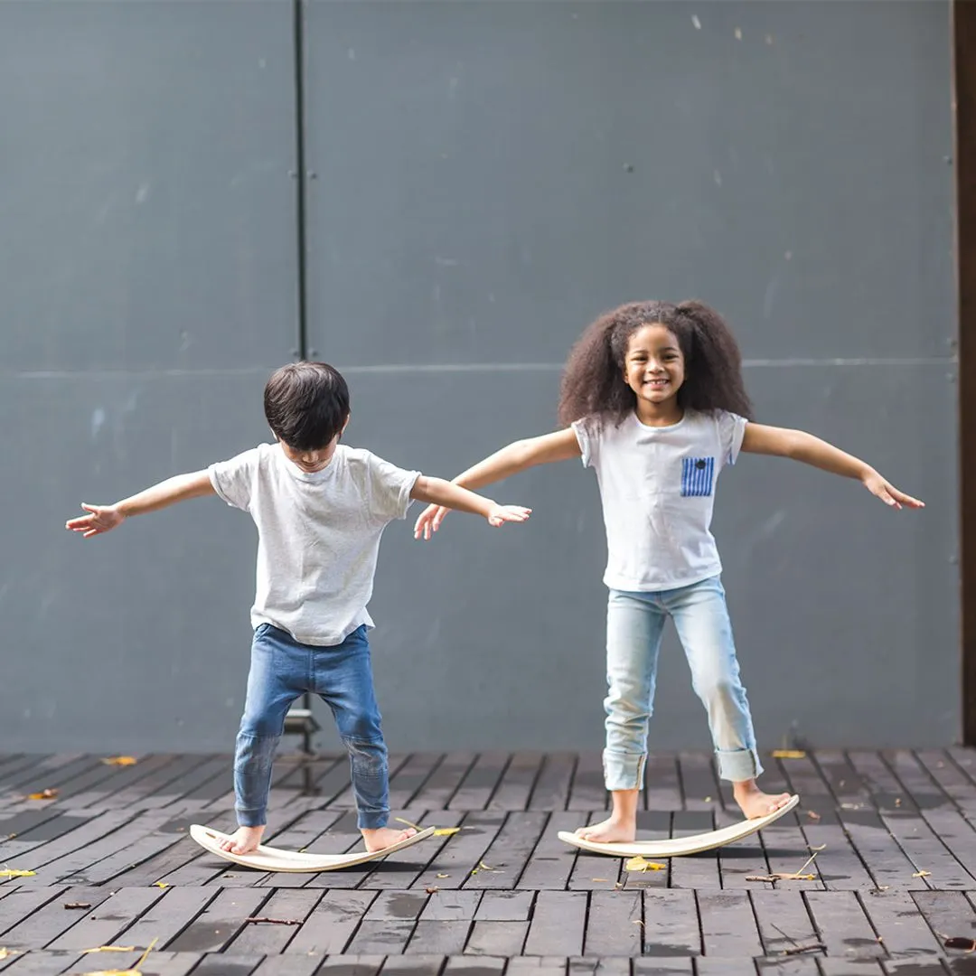 PlanToys Balance Board planche d'équilibre bois corde dès 3 ans