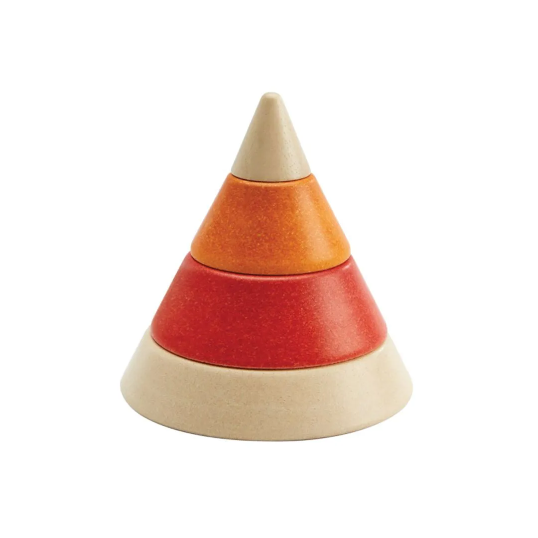 PlanToys Cone Sorting Unit Plus jeu de tri bois 9 pièces