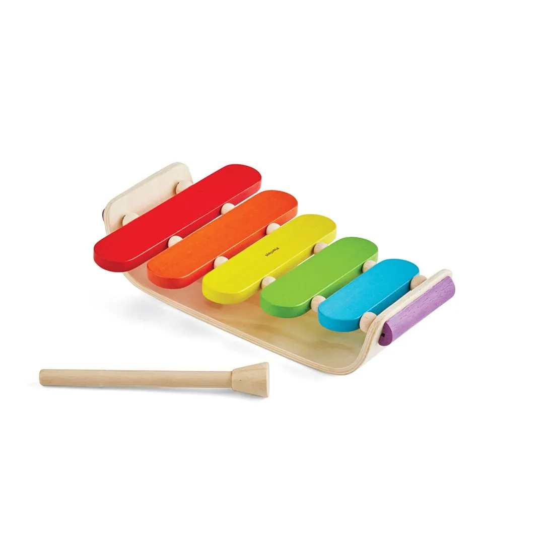 PlanToys Oval Xylophone xylophone bois 5 lames dès 12 mois
