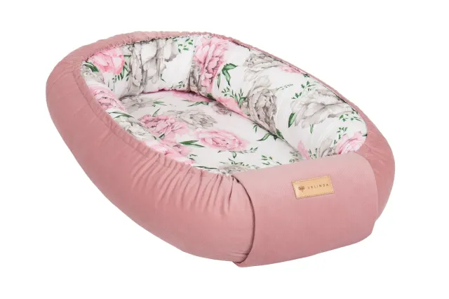 Velinda Cocon Pivoine nid bébé rose clair 0-8 mois