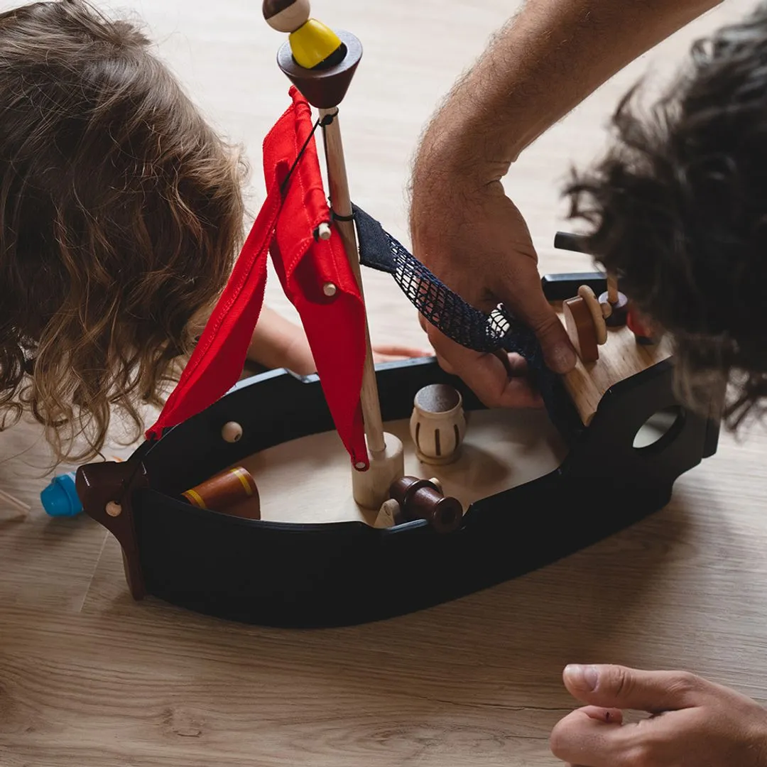 PlanToys Pirate Ship bateau pirate en bois dès 3 ans