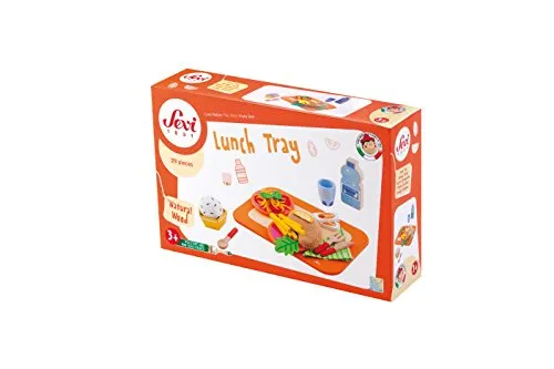 Trudi Sevi 82859 Plateau Déjeuner Bois 29 Pièces