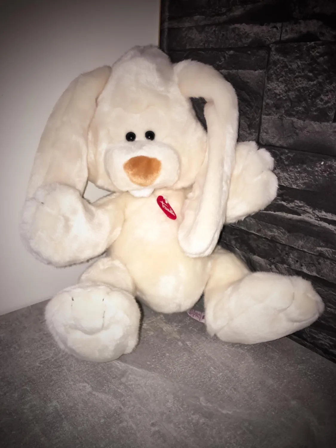 Trudi Virgilio lapin peluche douce ferme