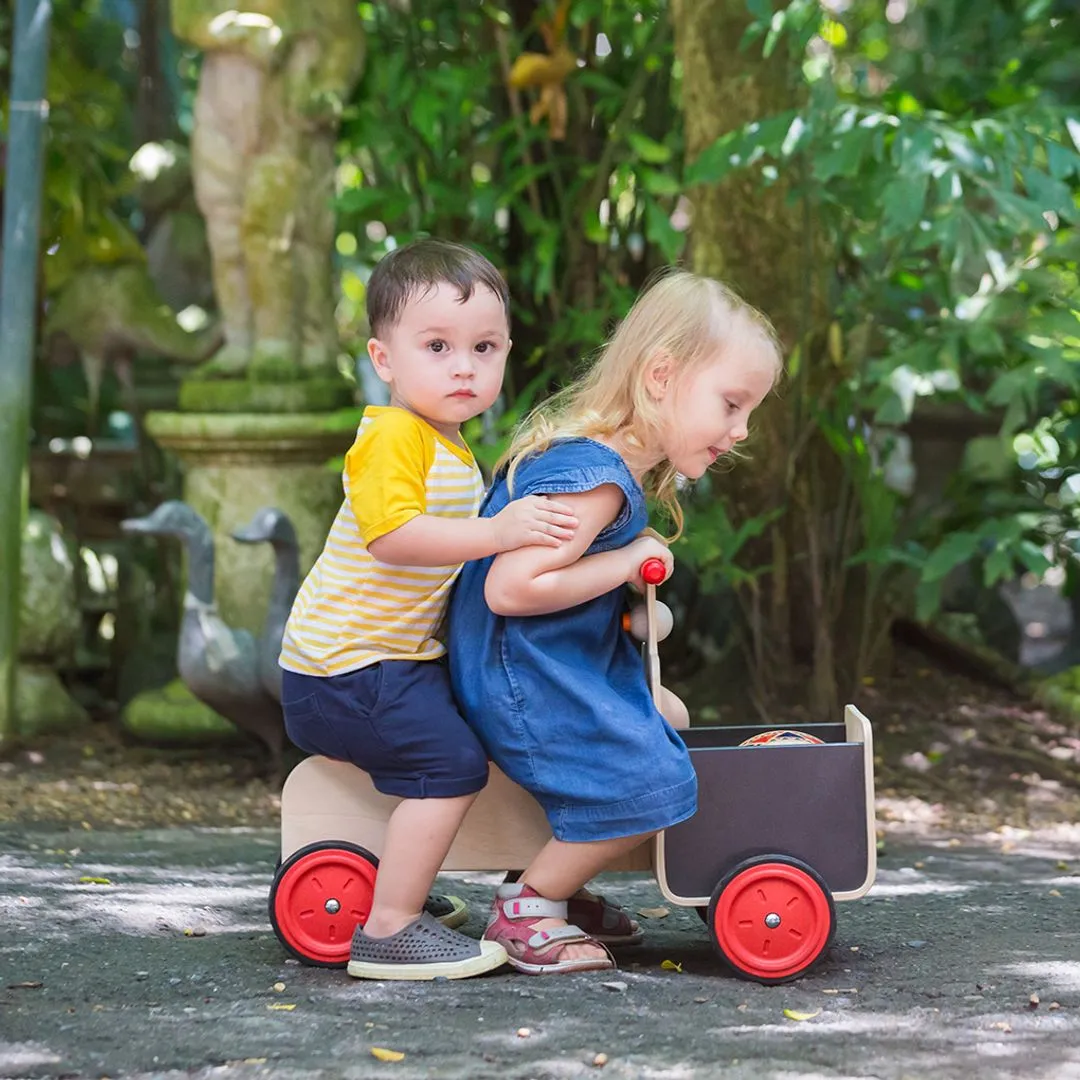 PlanToys Delivery Bike porteur vélo bois dès 18 mois